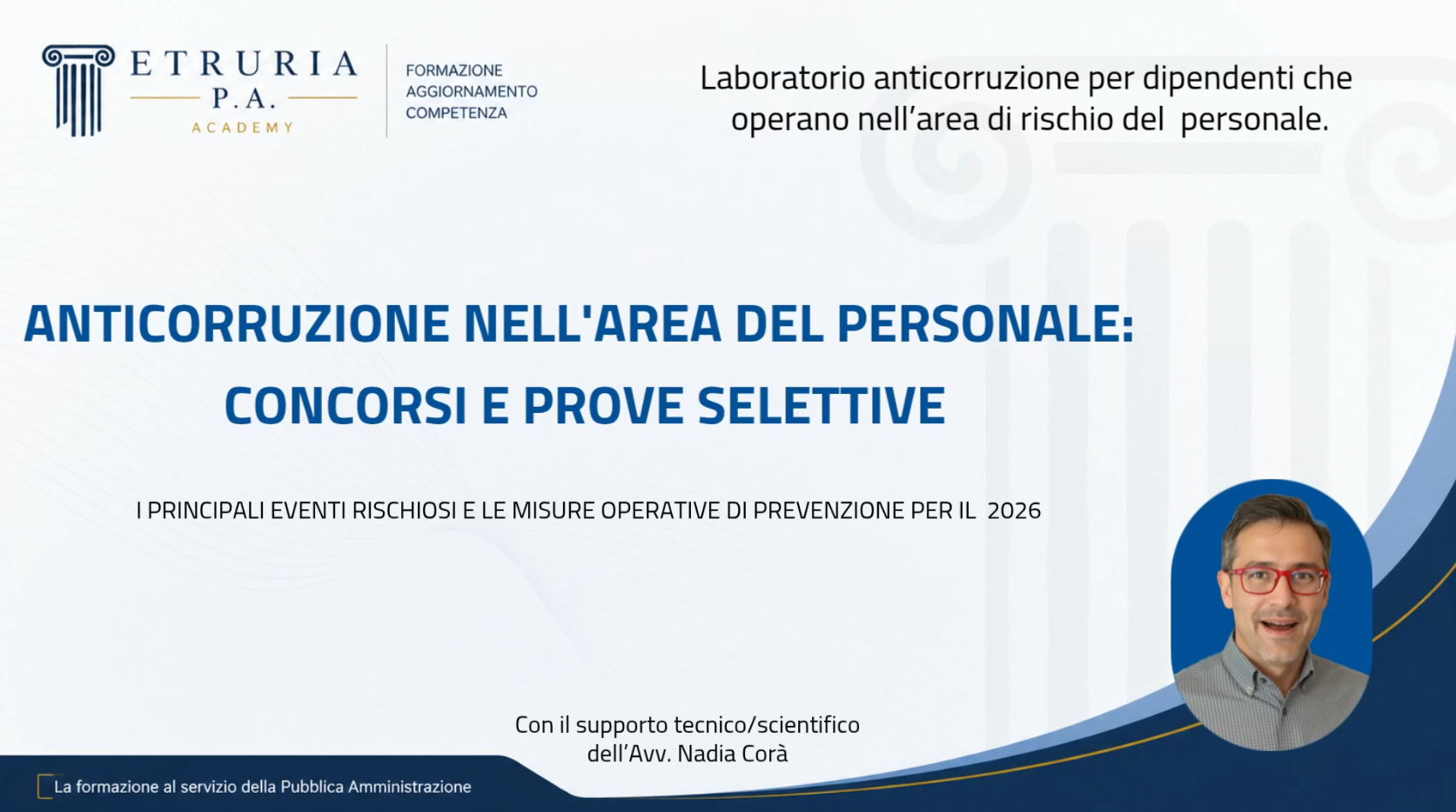 Laboratorio 2 – Area di rischio: Personale, Concorsi e prove selettive