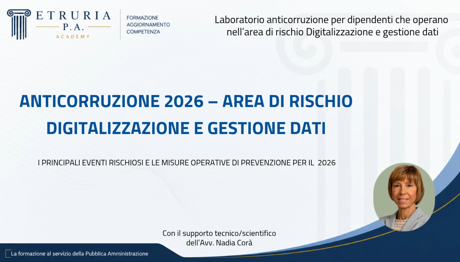 Laboratorio 9 – Area di rischio: Digitalizzazione, Gestione dati